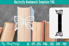 Butterfly Bookmark Template SVG Bundle 28 - CraftNest - Digital Crafting and Art