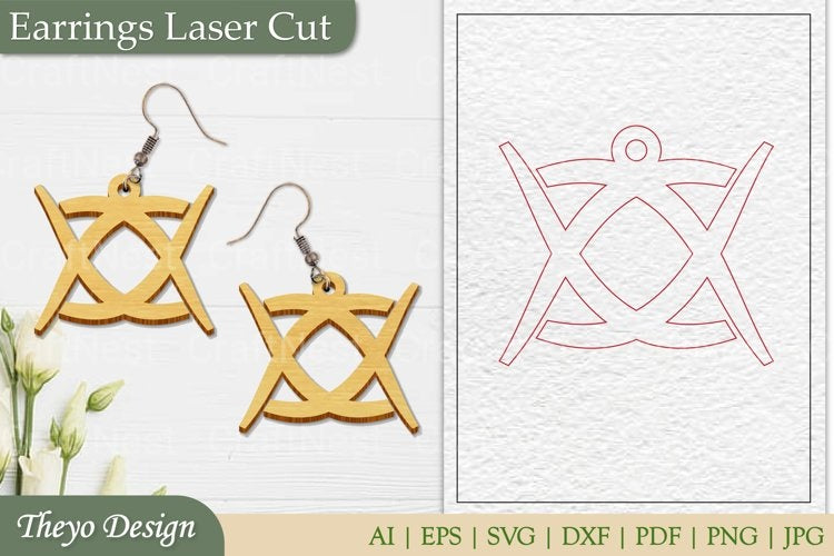 Laser Cut Earrings SVG Bundle