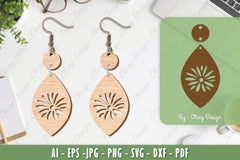 Flower Earrings Laser Cut SVG Bundle 87 - CraftNest - Digital Crafting and Art