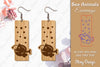 Earrings Sea Animals Laser Cut SVG Bundle