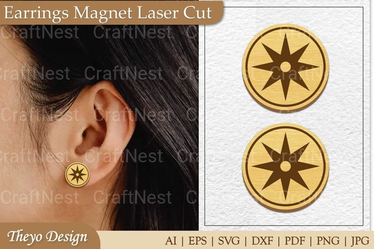 Earrings Magnet from Earrings Magnet SVG