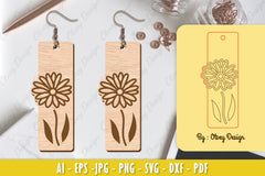 Flower Earring Laser Cut SVG Bundle 147 - CraftNest - Digital Crafting and Art