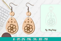 Flower Earring SVG Bundle 81 - CraftNest - Digital Crafting and Art