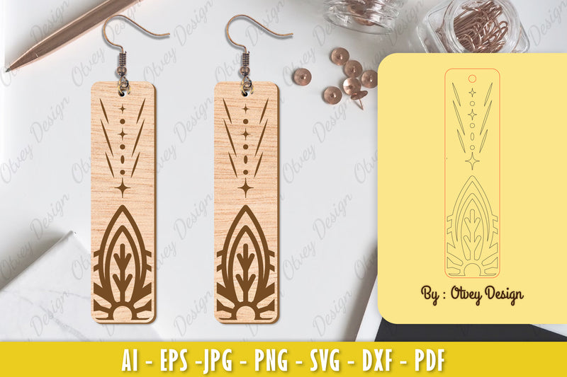 Earrings Mandala SVG Bundle 24 - CraftNest - Digital Crafting and Art