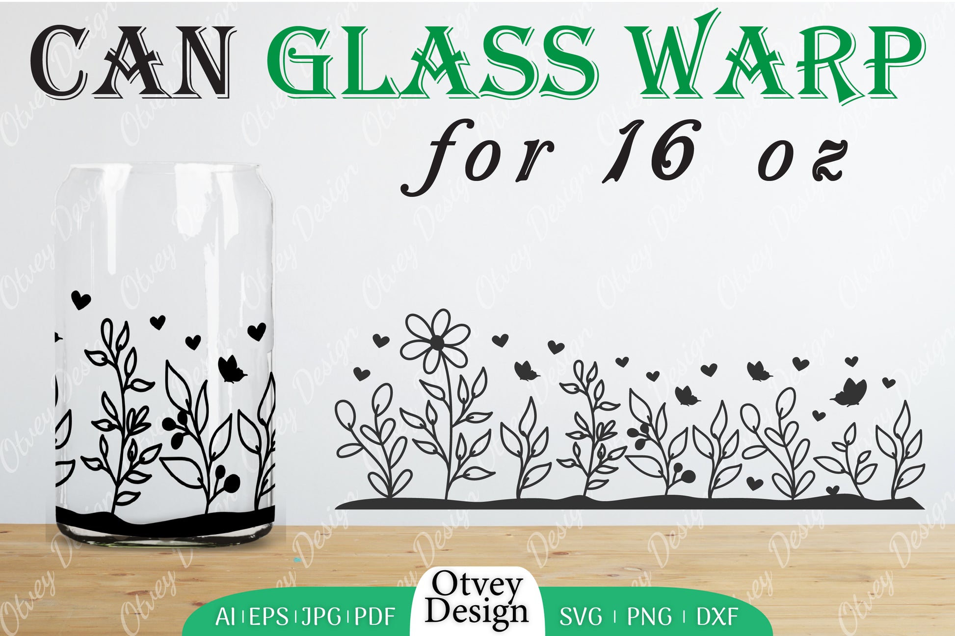 Blooming Wildflowers Can Glass 16 OZ SVG Bundle 9 - CraftNest - Digital Crafting and Art