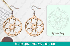 Flower Earring SVG Bundle 45 - CraftNest - Digital Crafting and Art