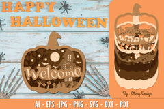 Welcome Halloween Lasercut SVG Bundle 6 - CraftNest - Digital Crafting and Art
