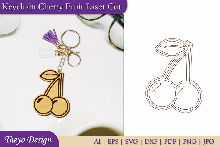 Fruit Keychain SVG Bundle
