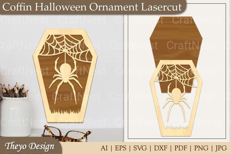 Coffin Ornament SVG Bundle