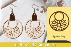 Flower Earring Laser Cut SVG Bundle 47 - CraftNest - Digital Crafting and Art