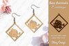 Sea Animals Earrings Laser Cut SVG Bundle