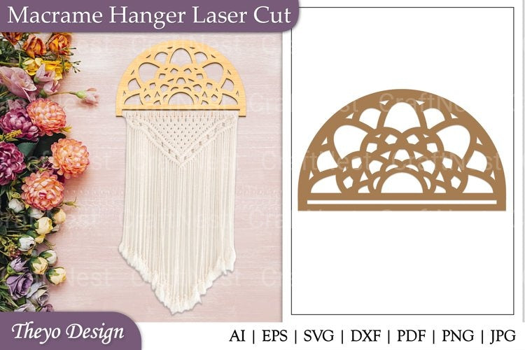Macrame Hanger Laser Cut SVG Bundle