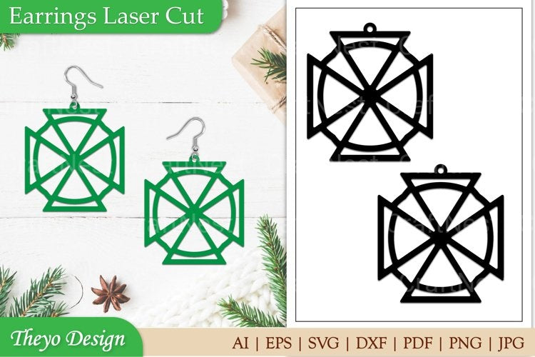 Earrings Laser Cut SVG Bundle
