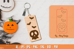 Halloween Keychain Laser Cut SVG Bundle 19 - CraftNest - Digital Crafting and Art