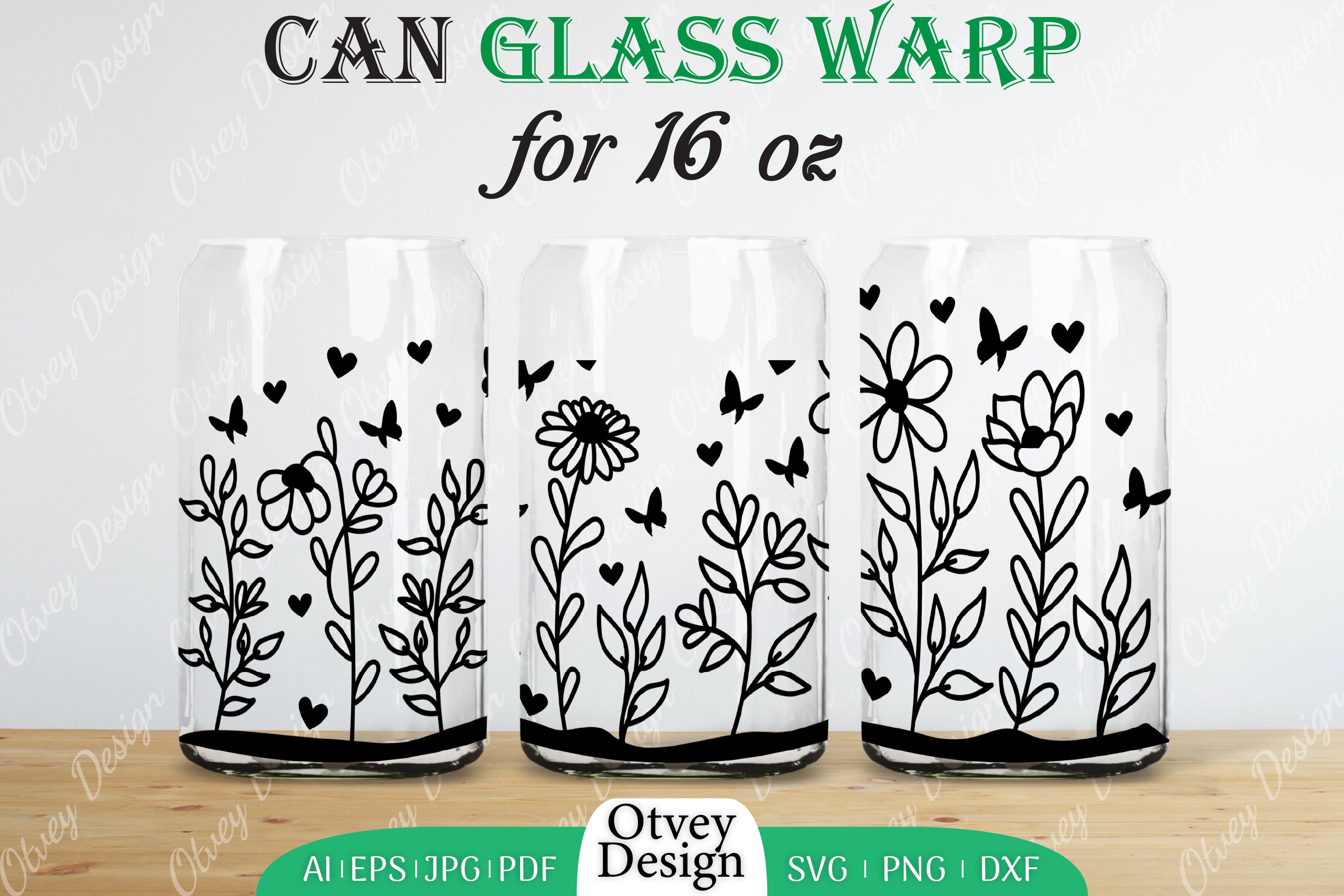 Blooming Wildflowers Can Glass 16 OZ SVG Bundle 10 - CraftNest - Digital Crafting and Art