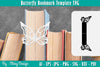 Butterfly Bookmark Template SVG Bundle