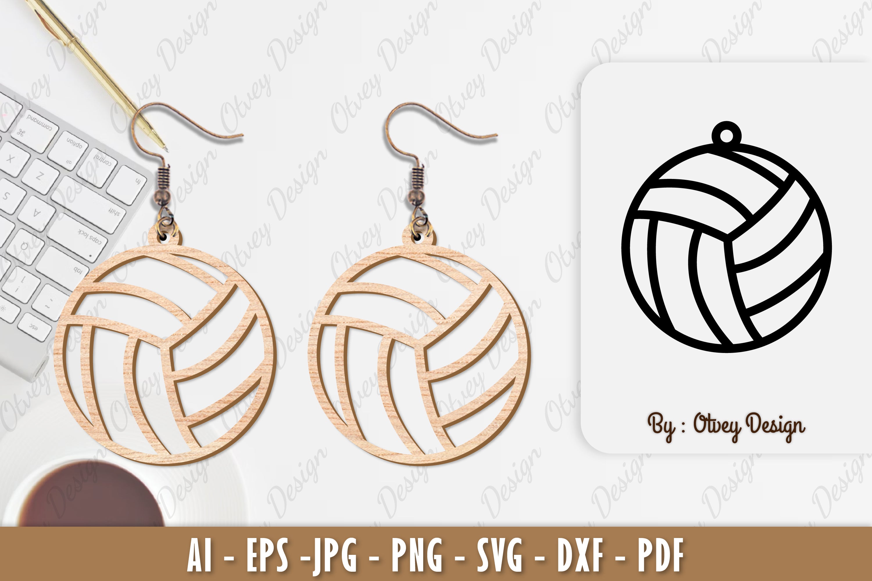 Ball Earring SVG Bundle 8 - CraftNest - Digital Crafting and Art