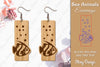Sea Animals Earrings Laser Cut SVG Bundle