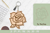 Flower Keychain Laser Cut SVG Bundle