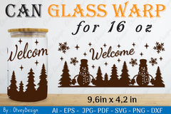 Snowman Can Glass 16 OZ SVG Bundle 5 - CraftNest - Digital Crafting and Art