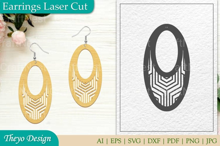 Earrings Laser Cut SVG Bundle