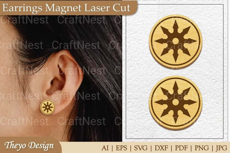 Earrings Magnet from Earrings Magnet SVG