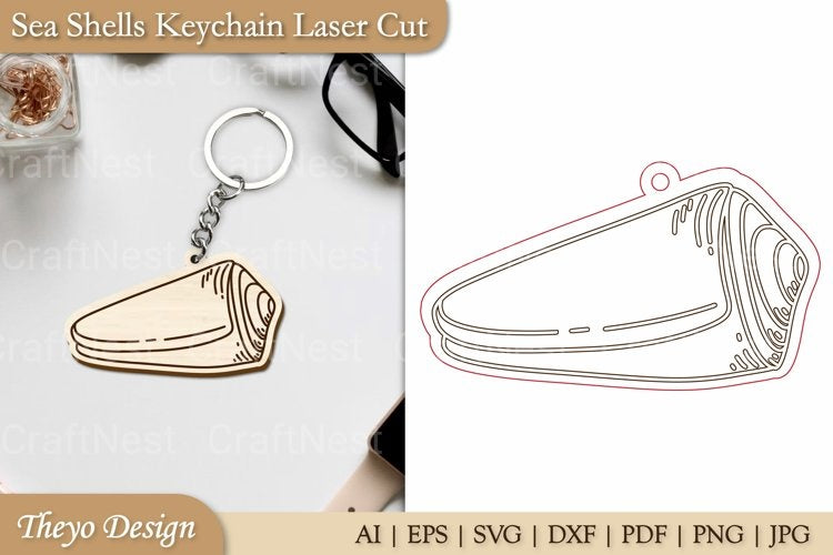 Sea Shells Keychain SVG Bundle