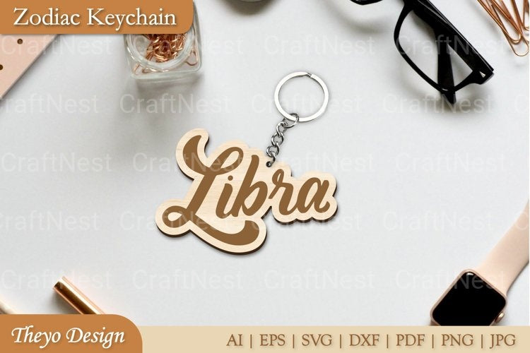 Zodiac Key Chain SVG Bundle