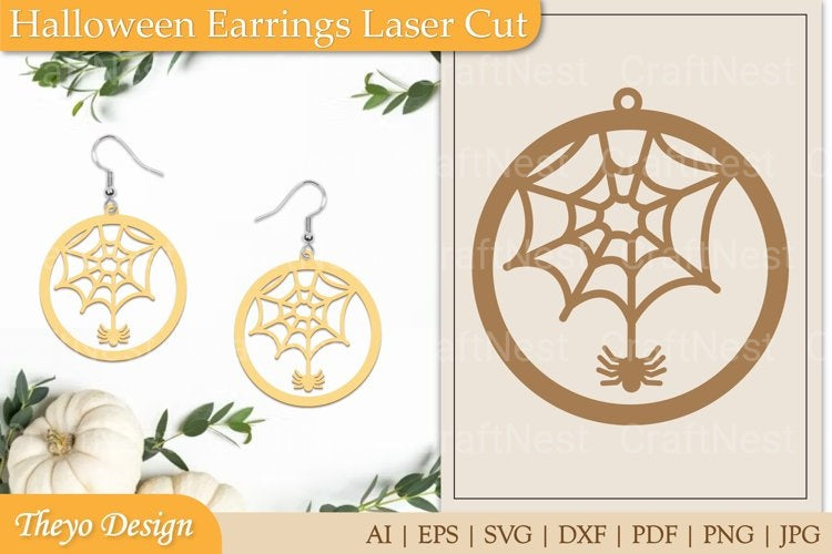 Halloween Earrings SVG Bundle