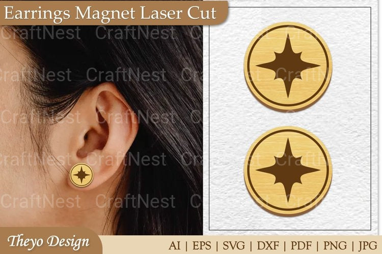 Earrings Magnet from Earrings Magnet SVG