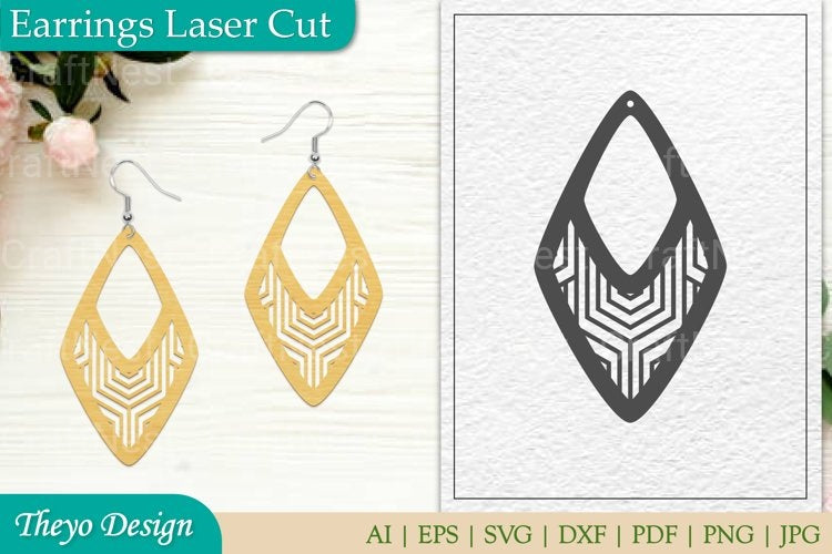 Earrings Laser Cut SVG Bundle