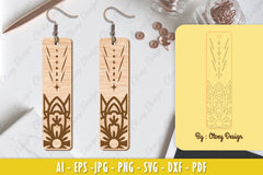 Earrings Mandala SVG Bundle 25 - CraftNest - Digital Crafting and Art