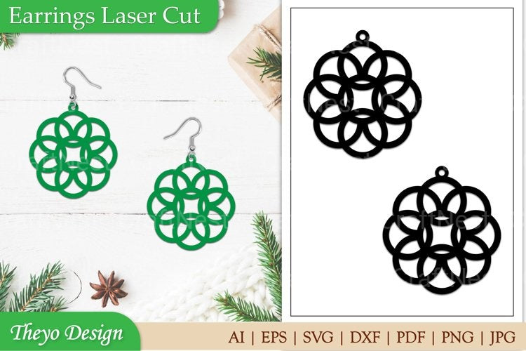 Laser Cut Earrings SVG Bundle
