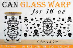 Halloween 16 oz Can Glass Wrap SVG Bundle 15 - CraftNest - Digital Crafting and Art