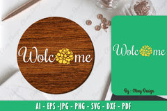 Marigold Flower Welcome Sign SVG Bundle - CraftNest - Digital Crafting and Art