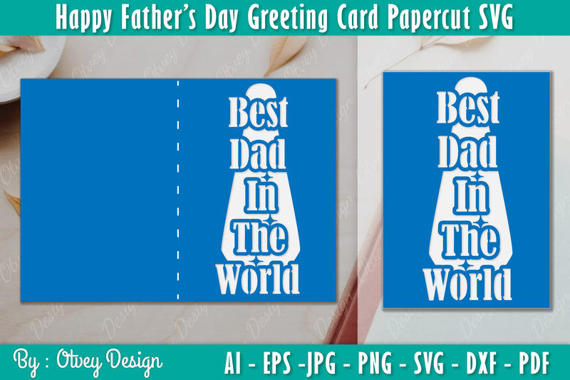 Greeting Happy Father's Day SVG Bundle 6 - CraftNest - Digital Crafting and Art