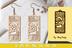 Flower Earring Laser Cut SVG Bundle 108 - CraftNest - Digital Crafting and Art
