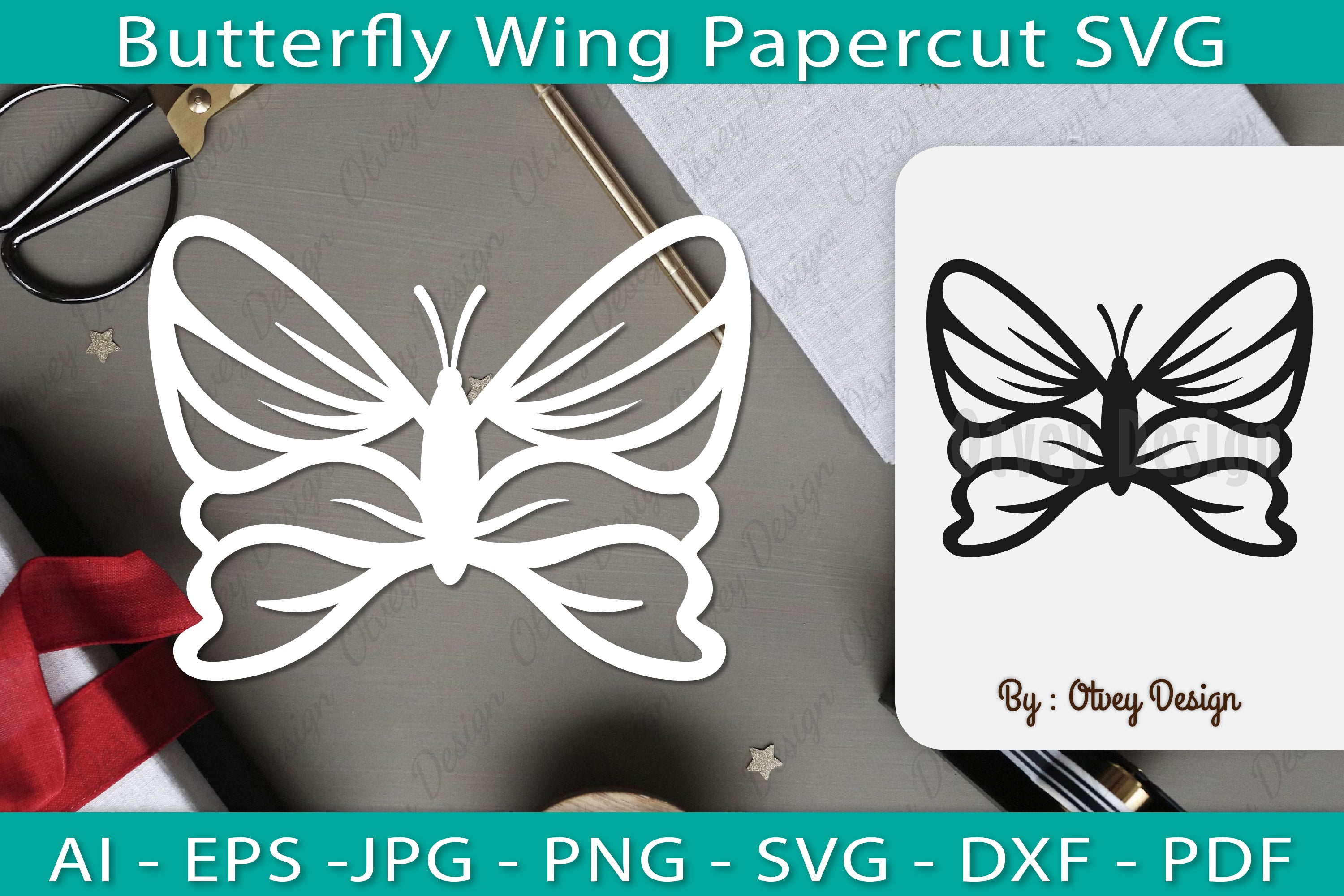 Butterfly Papercut SVG Bundle 14 - CraftNest - Digital Crafting and Art