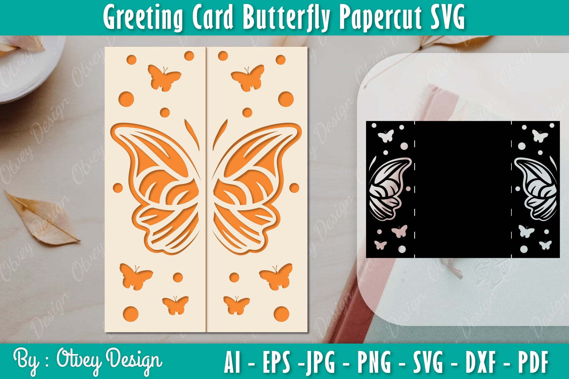 Greeting Card Butterfly SVG Bundle 14 - CraftNest - Digital Crafting and Art