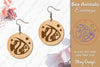 Sea Animals Earrings Laser Cut SVG Bundle