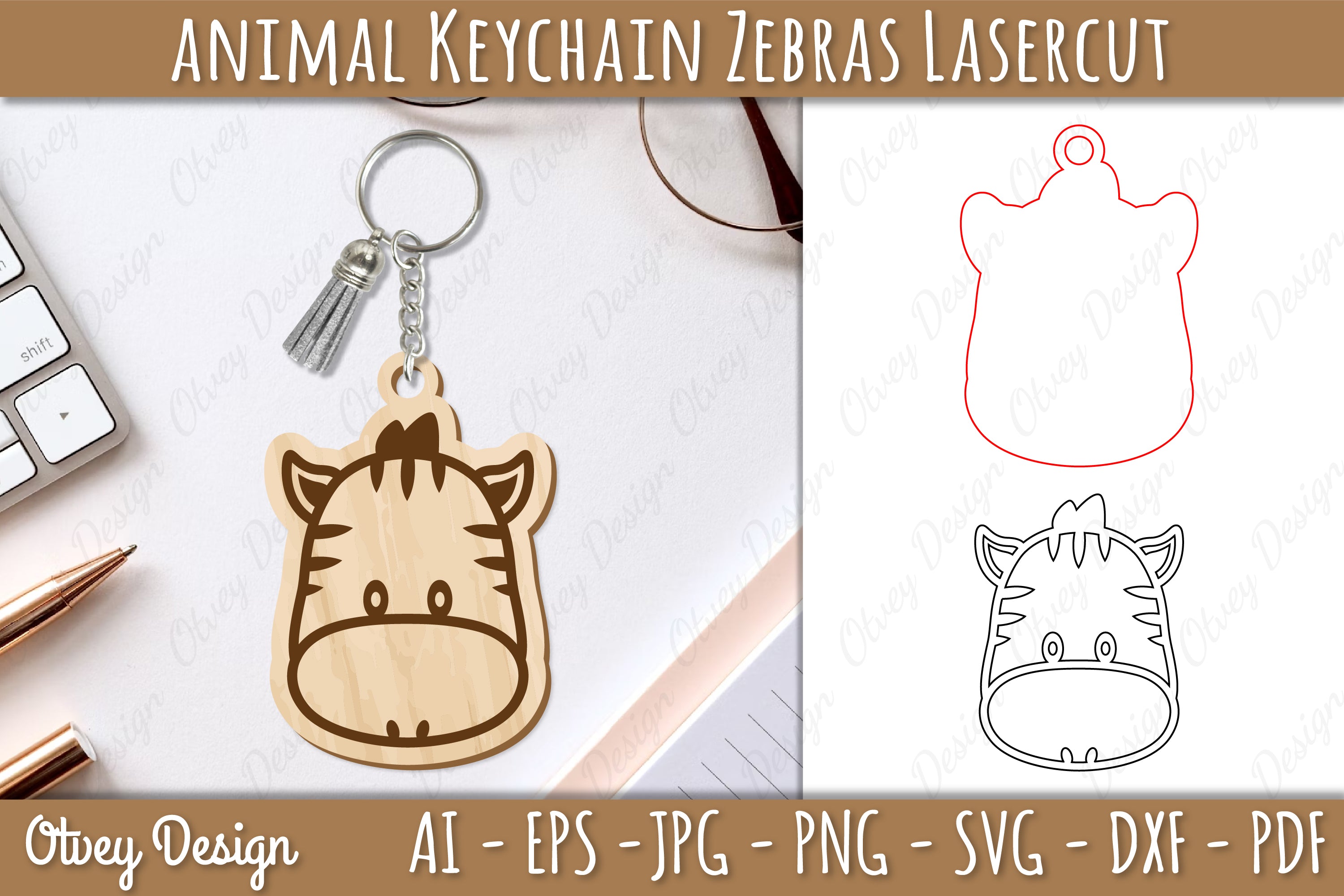 Head Animals Keychain SVG Bundle 10 - CraftNest - Digital Crafting and Art