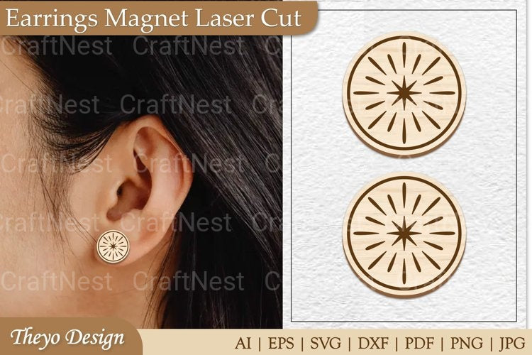 Earrings Magnet from Earrings Magnet SVG