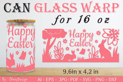 Happy Easter Day 16oz Can Glass Wrap SVG Bundle 10 - CraftNest - Digital Crafting and Art