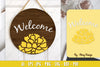 Marigold Flower Welcome Sign SVG Bundle