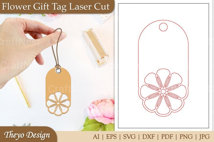 Flower Tags SVG Bundle