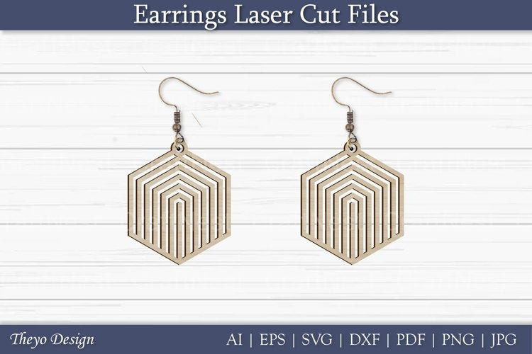 Earrings Laser Cut SVG Bundle