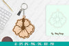 Flower Keychain SVG Bundle