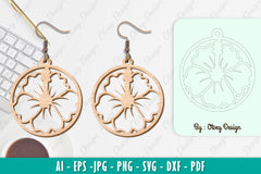 Flower Earring SVG Bundle 46 - CraftNest - Digital Crafting and Art