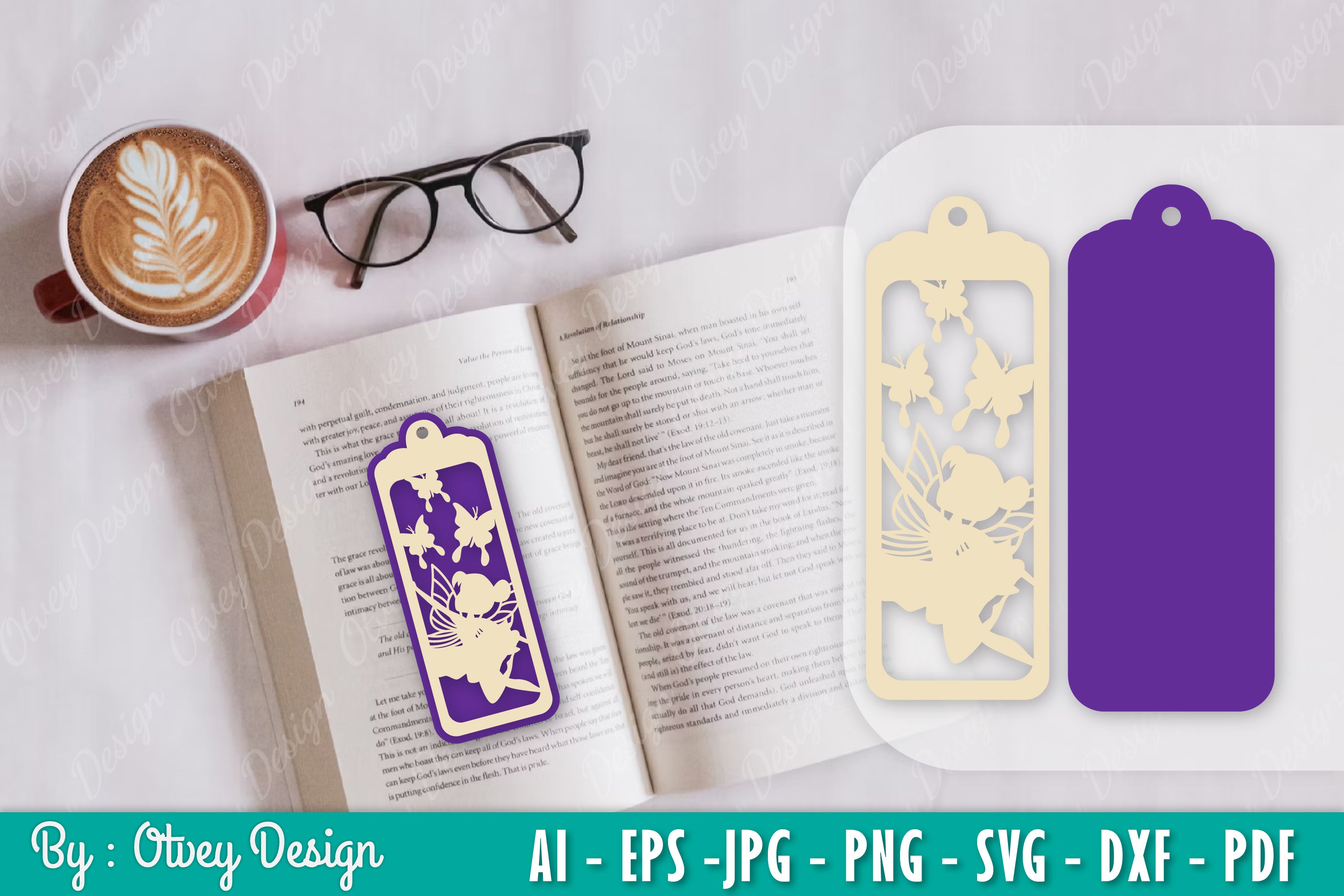 Fairy Bookmark SVG Bundle 13 - CraftNest - Digital Crafting and Art