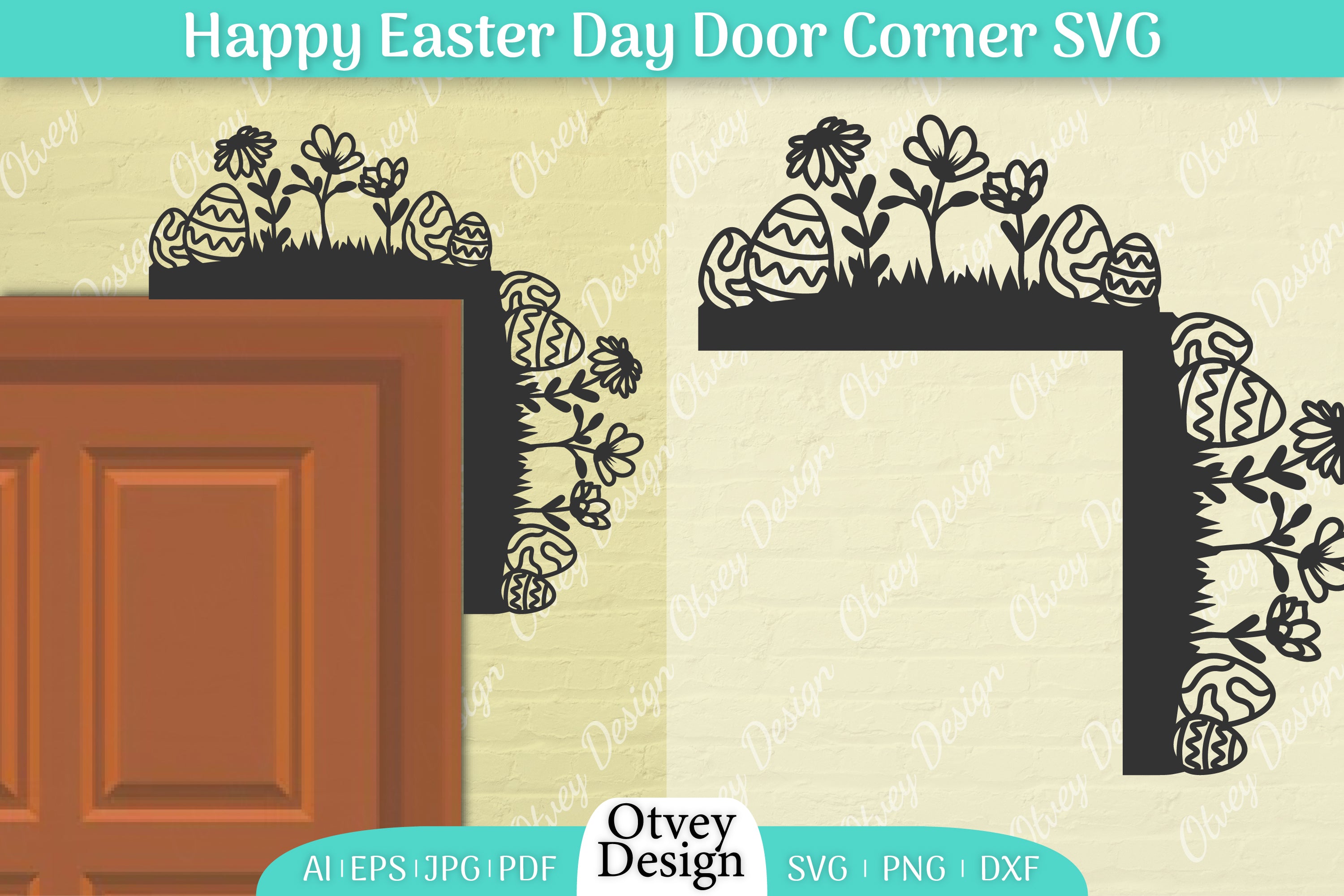 Easter Door Corner SVG Bundle 22 - CraftNest - Digital Crafting and Art